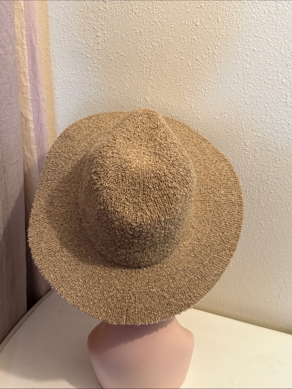 Jessica Simpson Tan Straw Fedora Hat